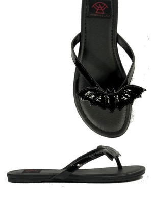 Yru Betty Bat Sandals Black | 8216XSARP