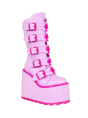 Yru Dune Toxica Platform Shoes Pink | 7408UGHQR