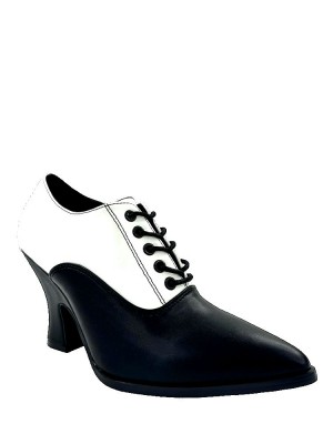 Yru Victoria Heel Heels Black / White | 6759ZBDEA