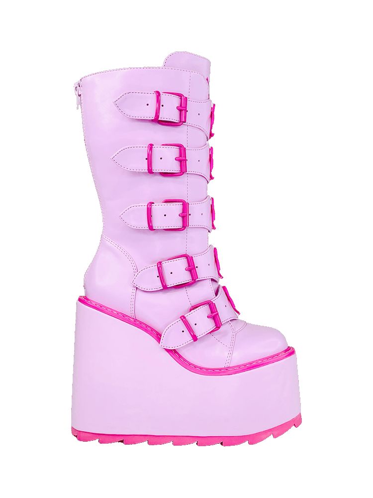 Yru Dune Toxica Platform Shoes Pink | 7408UGHQR