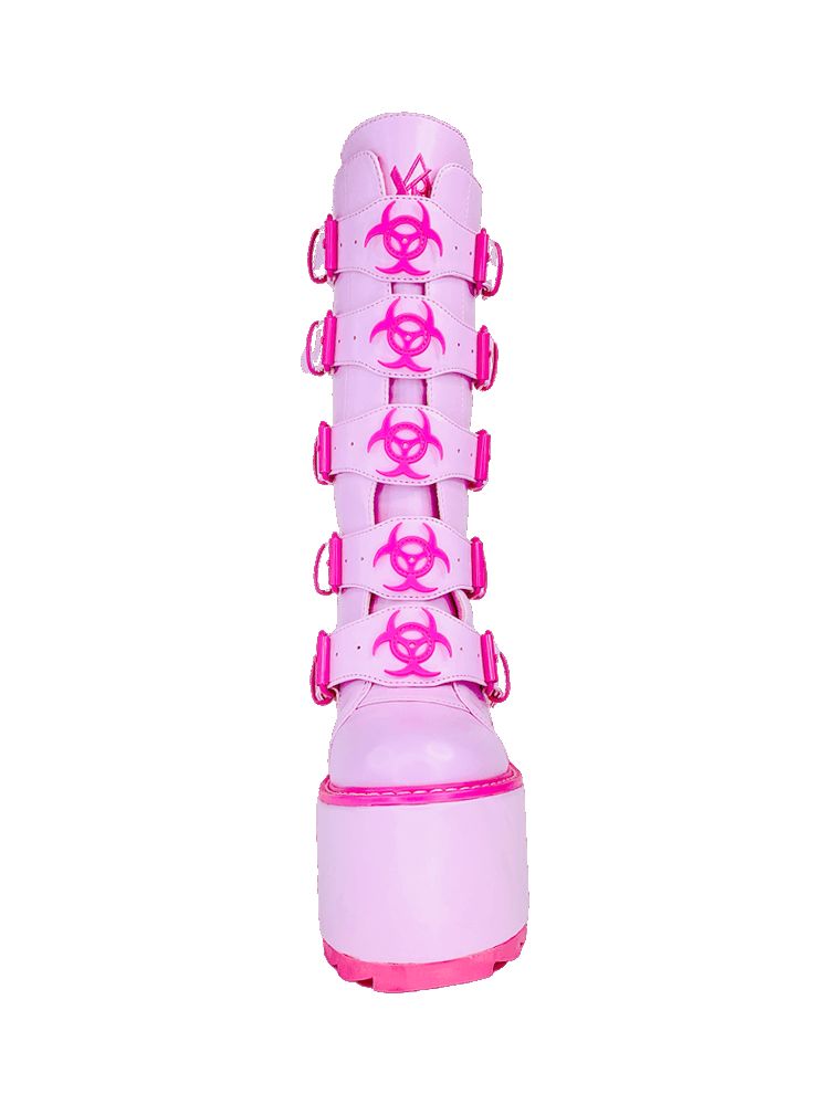 Yru Dune Toxica Platform Shoes Pink | 7408UGHQR