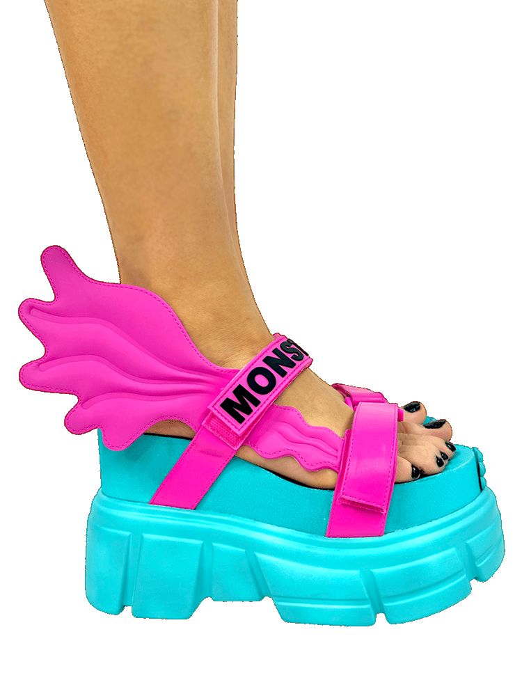 Yru Siren Sandals Pink / Turquoise | 2316YJQRO